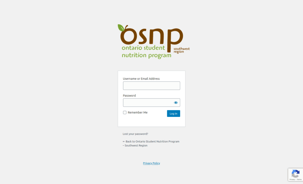 docslogin Ontario Student Nutrition Program Southwest Region